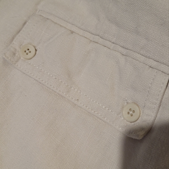 100% Linen Drawstring Capris - Picture 4 of 6